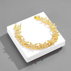 Chunky ice out butterfly cuban link chain necklace bracelet for men