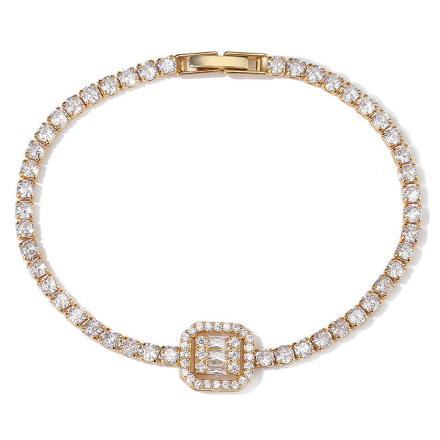 Delicate cubic zircon diamond women bracelet