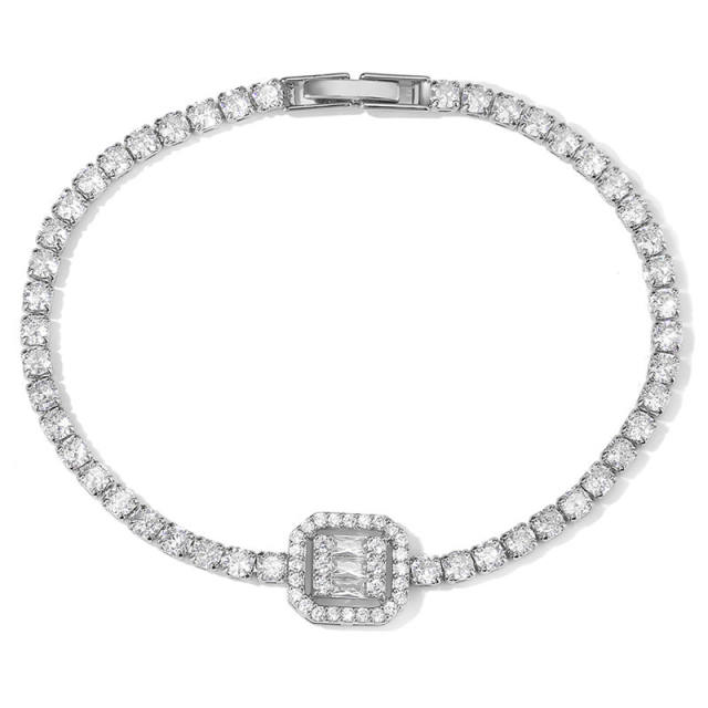 Delicate cubic zircon diamond women bracelet