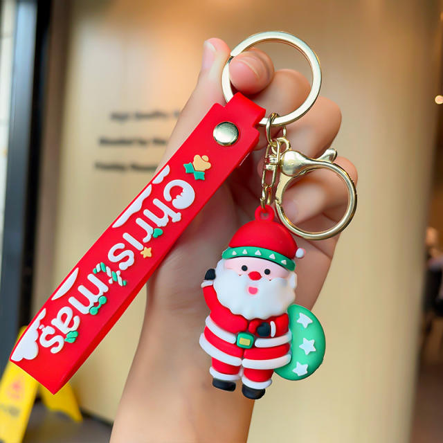 Christmas series PVC keychain