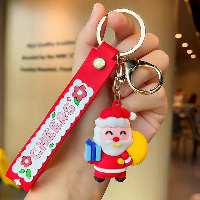 Christmas series PVC keychain