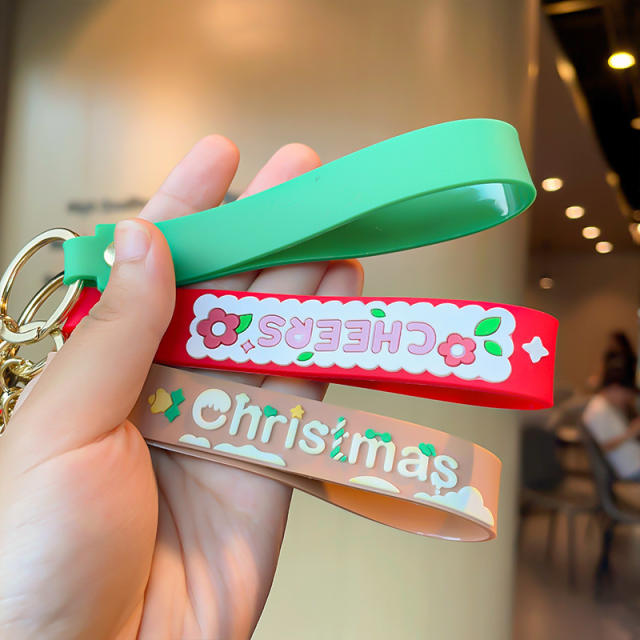 Christmas series PVC keychain