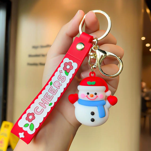 Christmas series PVC keychain