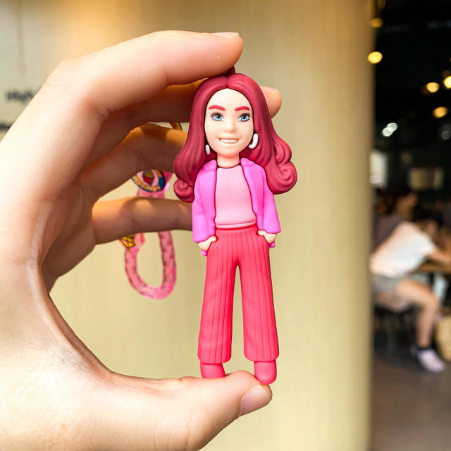 Creative popular barbie keychain