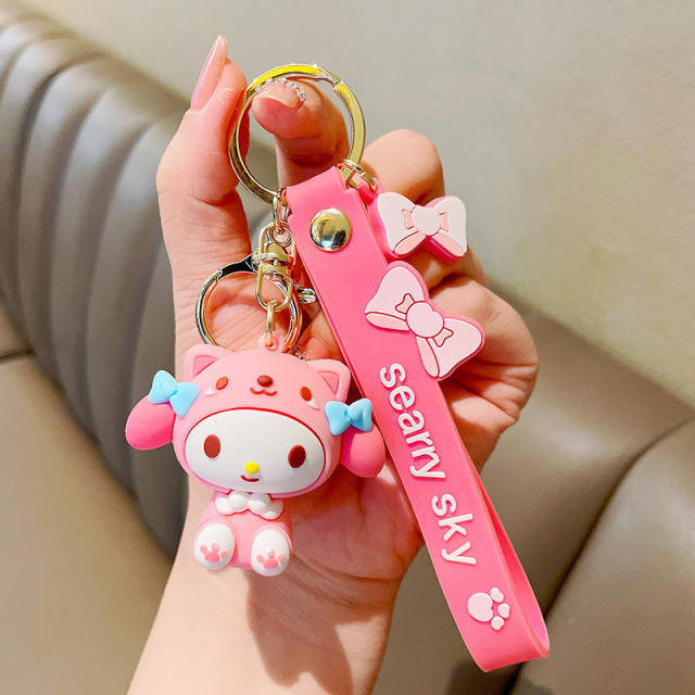 Cartoon Hatsune Miku PVC cute keychain