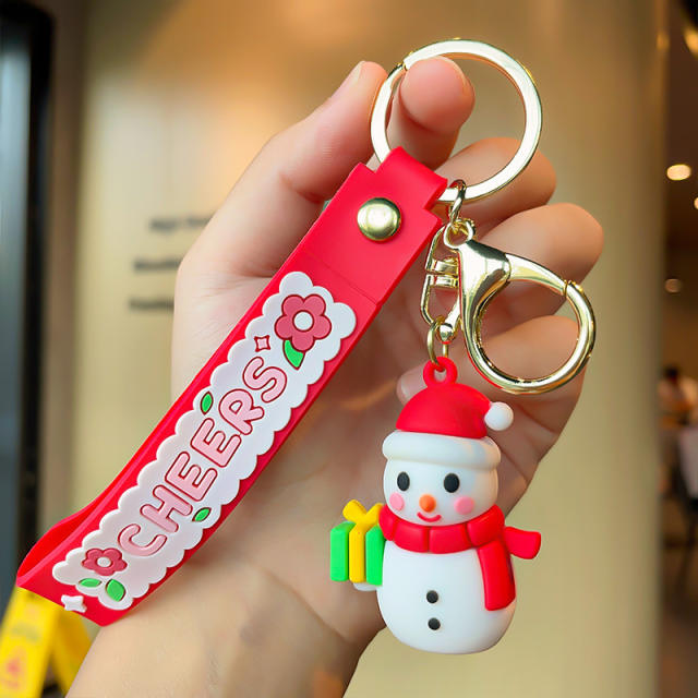 Christmas series PVC keychain