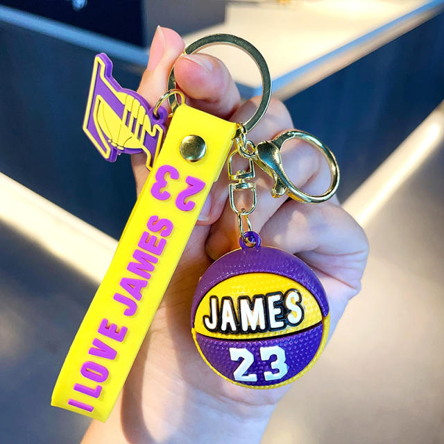 Kobe Curry James Owen creative basketball keychain