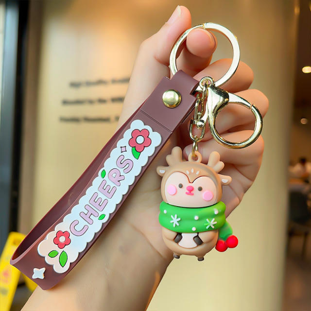 Christmas series PVC keychain