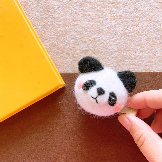 Cute cartoon animal handmade duckbill hair clips for kids