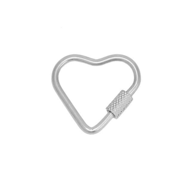 DIY heart shape star shape stainless steel jewelry diy connect clasp