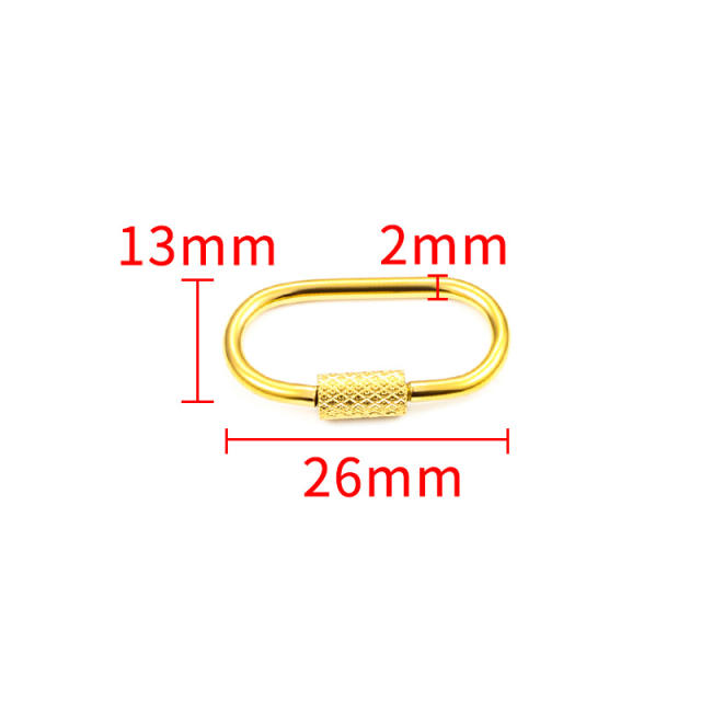 Stainless steel diy necklace bracelet connect circle clasp