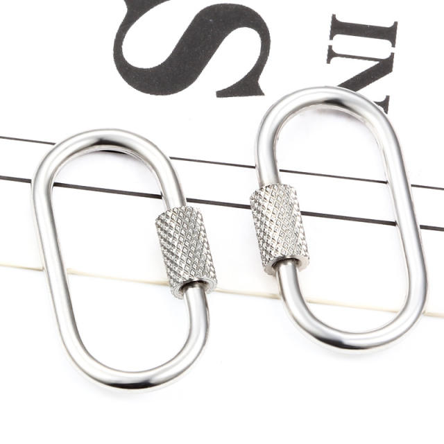 Stainless steel diy necklace bracelet connect circle clasp