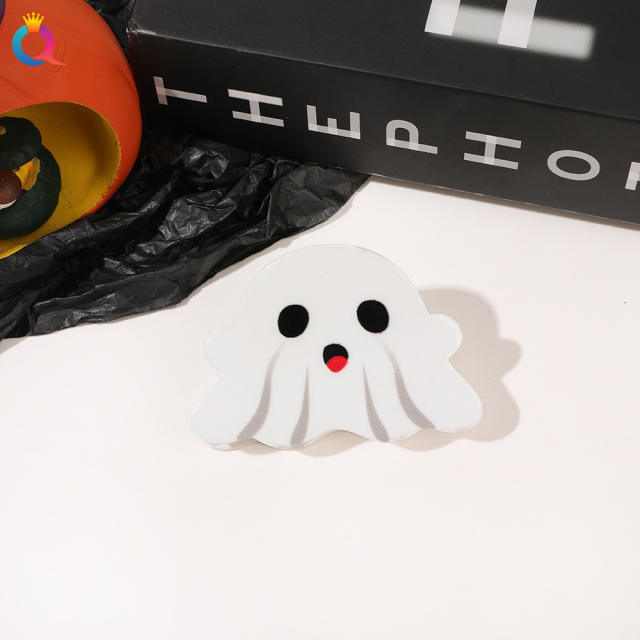 Funny halloween pumkin ghost hair claw clips