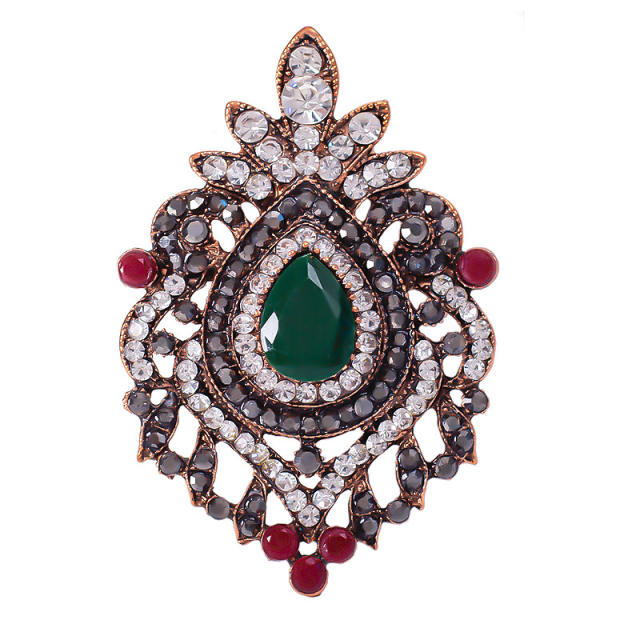 Baroque rhinestone setting palace trend brooch