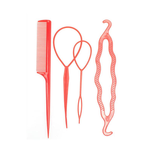 Korean fashion popular hair curler tools set with hair rubber bands