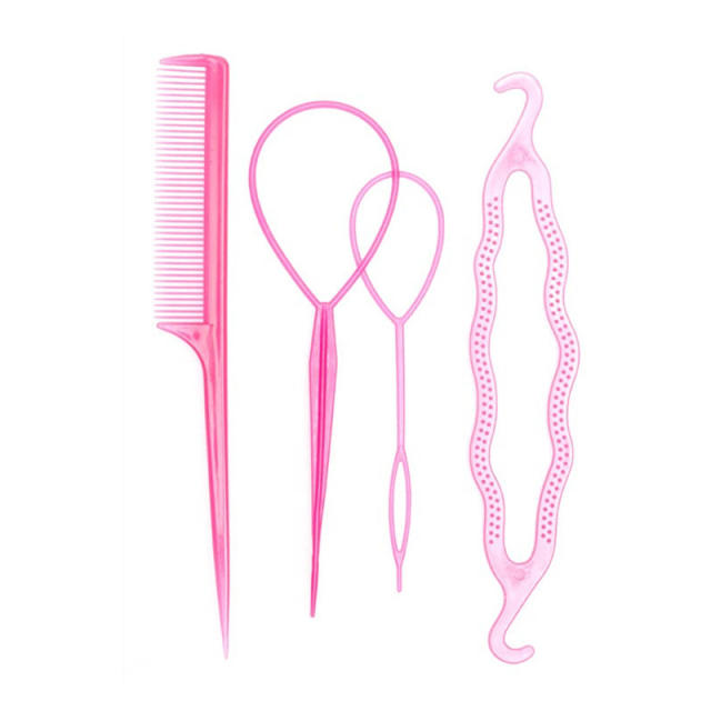 Korean fashion popular hair curler tools set with hair rubber bands