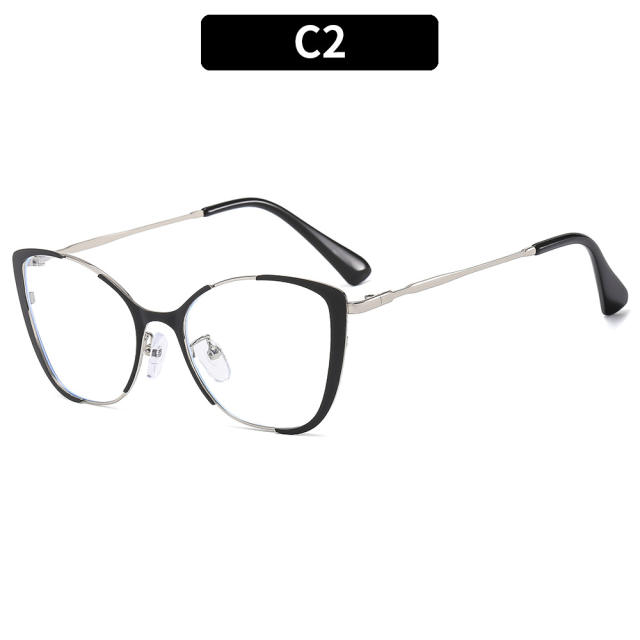 New design blue light cat eye shape reading glasses for women