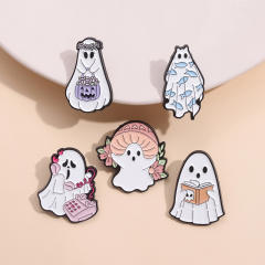 Halloween the ghost metal pin brooch gift brooch