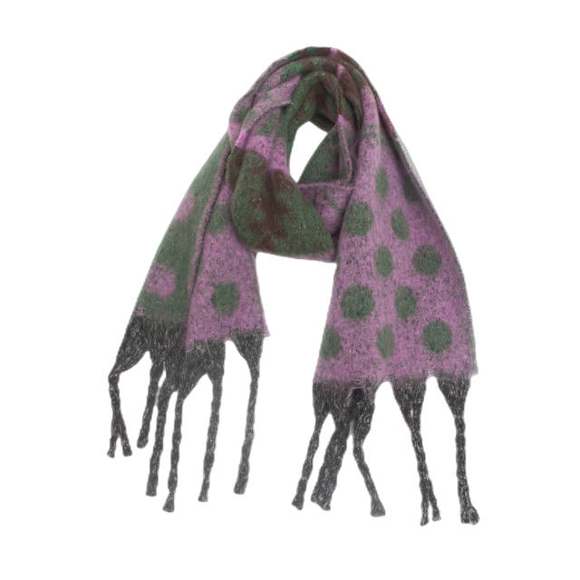 Winter autumn arrival polka dots christmas scarf