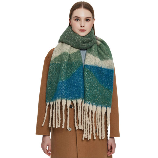 Women long warm scarf for winter autumn
