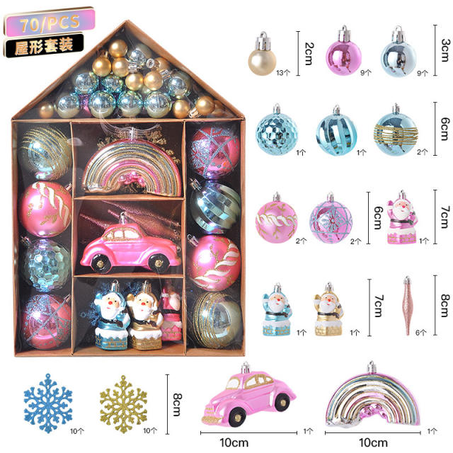 70pcs popular christmas festival home decoration pendant