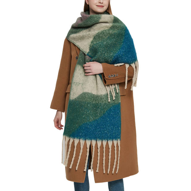 Women long warm scarf for winter autumn