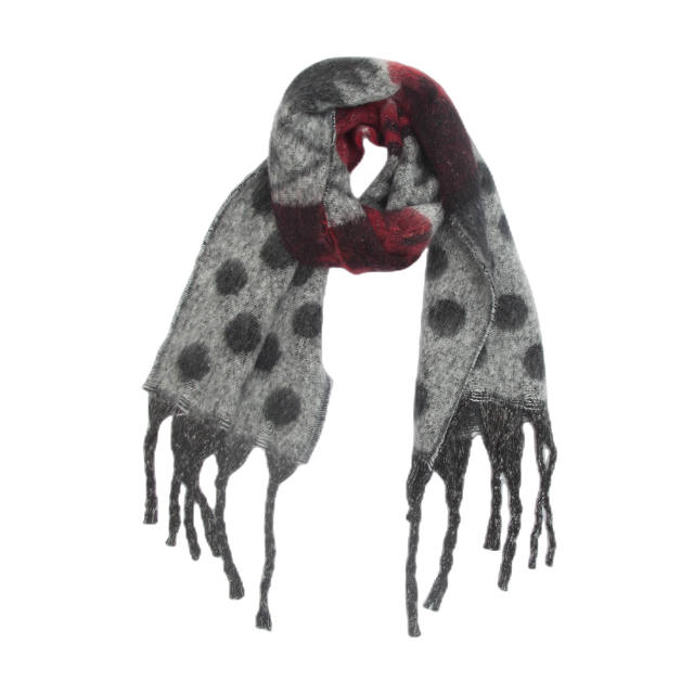 Winter autumn arrival polka dots christmas scarf
