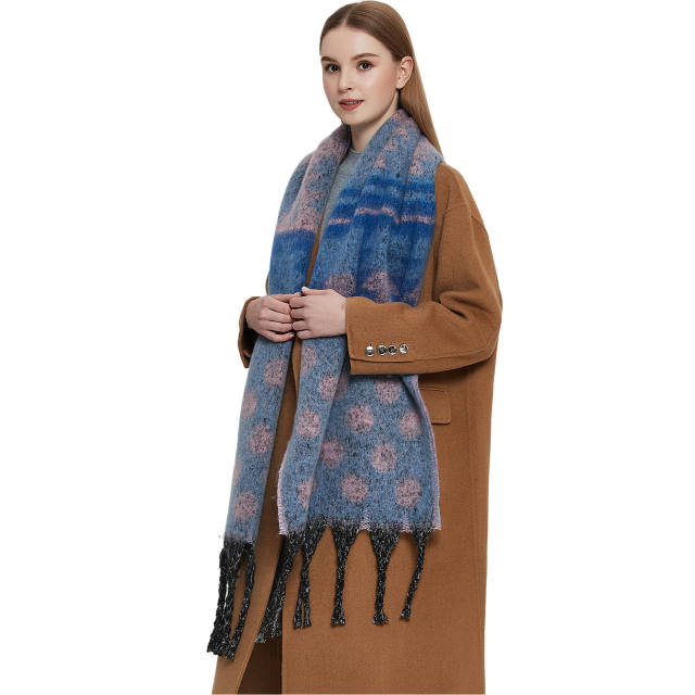 Winter autumn arrival polka dots christmas scarf