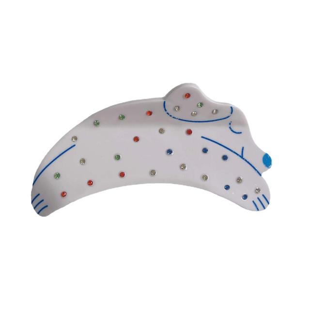 Winter design Dalmatians animal Acetate fiber hair claw clips