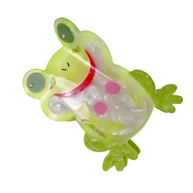 Funny cartoon frog design hair claw clips