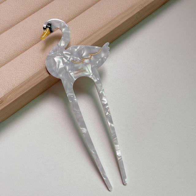 Cute animal series bird shape Acetate hair claw clips