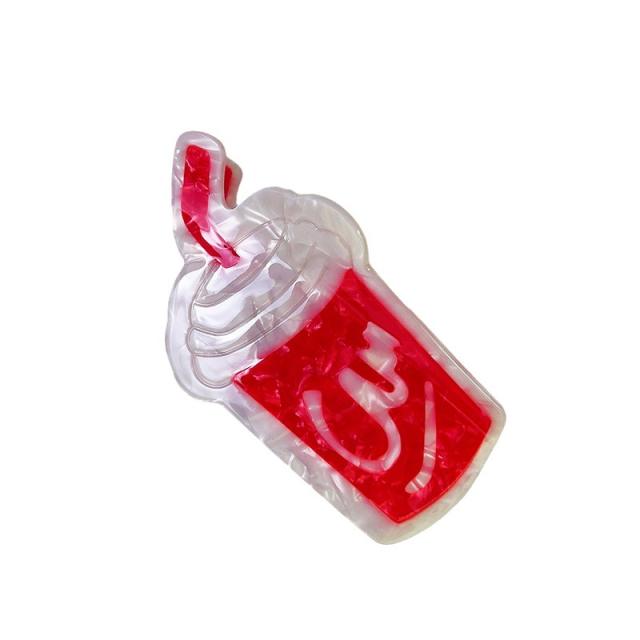 Funny Hamburg Cola Acetate fiber hair claw clips