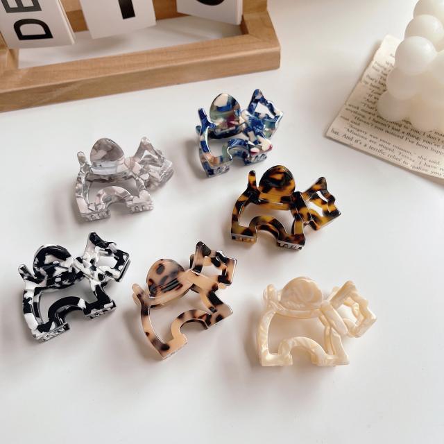 Korean fashion cute animal puppy Acetate hair claw clips 5.5CM*3.5CM