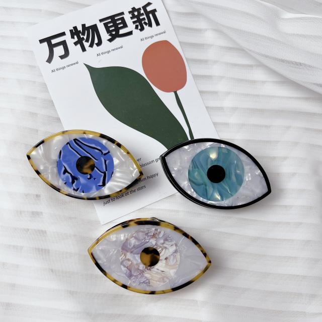 Jennie same design evil eye Acetate hair claw clips 7.3cm*4.5cm