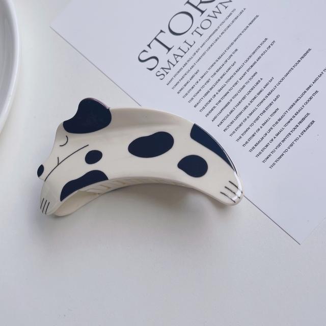 Winter design Dalmatians animal Acetate fiber hair claw clips