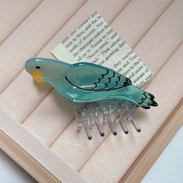 Cute animal series bird shape Acetate hair claw clips