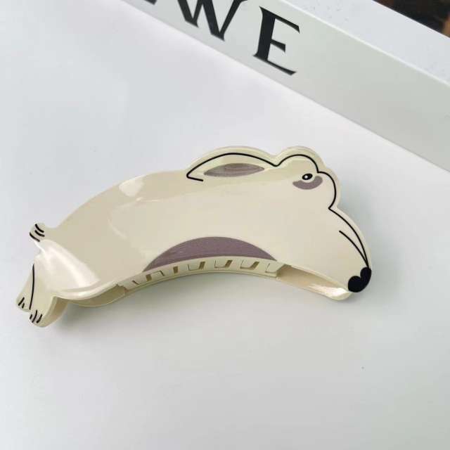 Cute rabbit series animal Acetate fiber hair claw clips