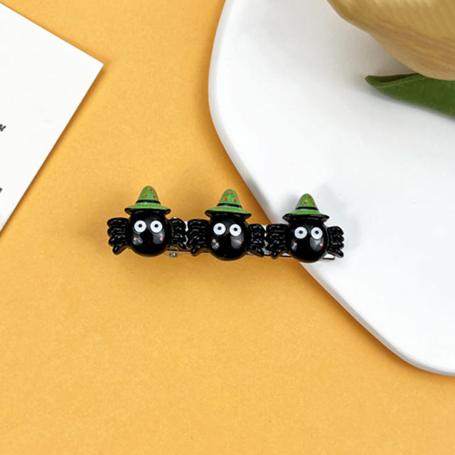 Funny pumpkin ghost halloween duckbill hair clips