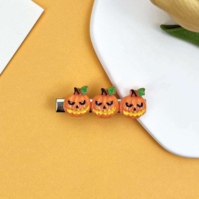 Funny pumpkin ghost halloween duckbill hair clips