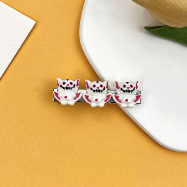 Funny pumpkin ghost halloween duckbill hair clips