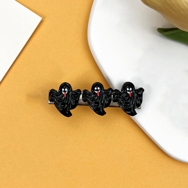 Funny pumpkin ghost halloween duckbill hair clips