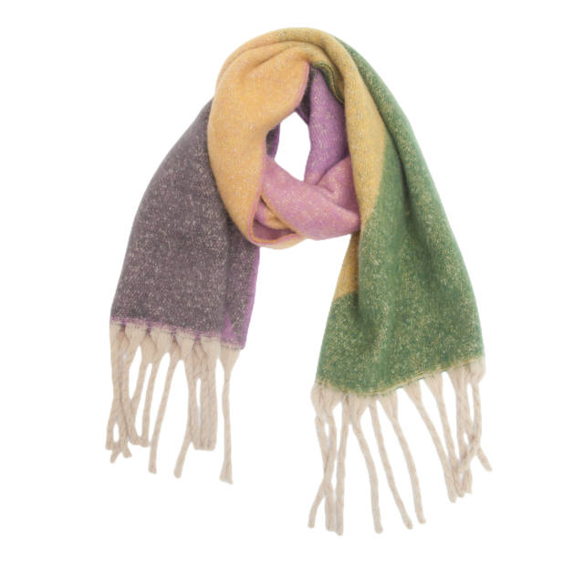 Occident fashion color matching winter autumn warm women scarf