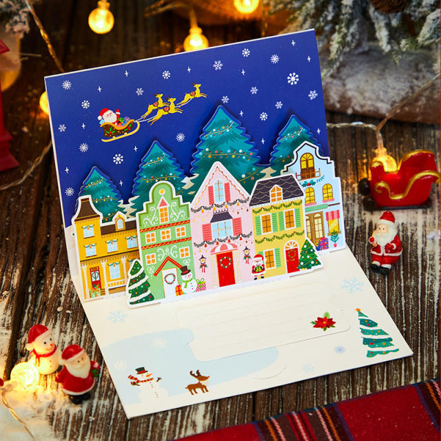 Creative 3D christmas greeting cards gift cards