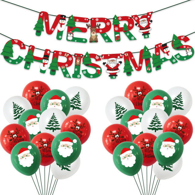 Christmas home shopping mall decoration balloon set