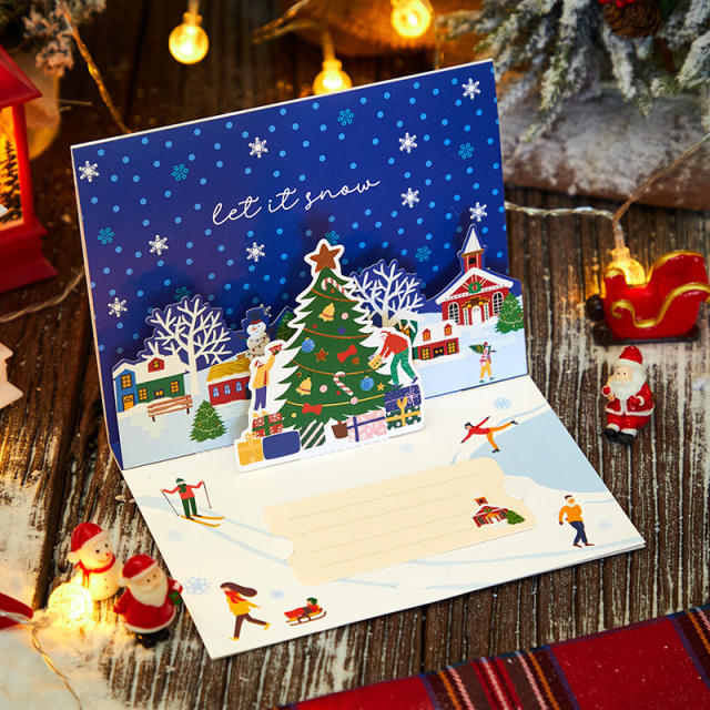 Creative 3D christmas greeting cards gift cards