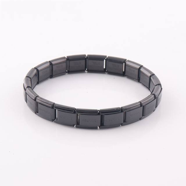 304 stainless steel elastic bangle bracelet for men