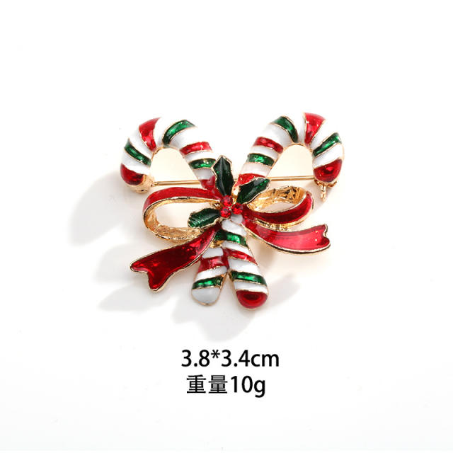 Christmas new year enamel metal brooch