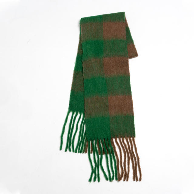 Winter autumn Wool mohair long warm scarf