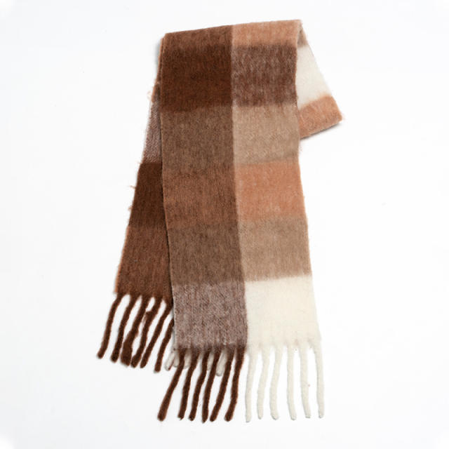 Winter autumn Wool mohair long warm scarf