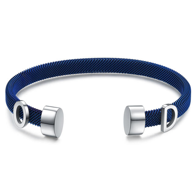 Elegant wireless stainless steel cuffs bangle